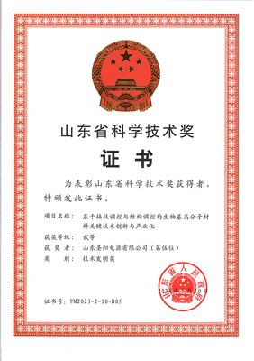 圣陽股份聯(lián)合申報項(xiàng)目榮獲山東省技術(shù)發(fā)明獎二等獎